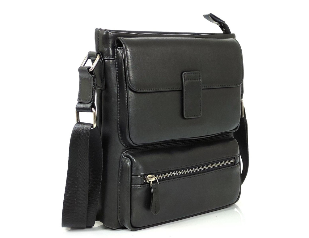 Мессенджер классический черный Tiding Bag S-SM8-20210A - Фото № 5