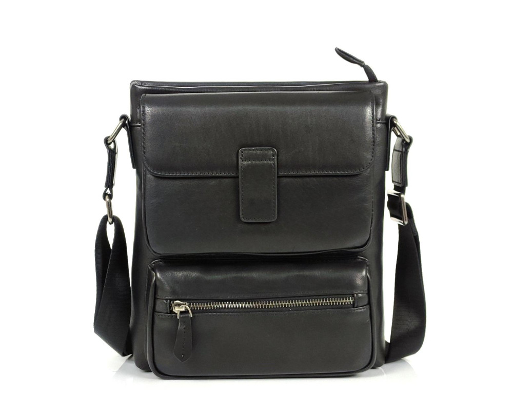 Мессенджер классический черный Tiding Bag S-SM8-20210A - Фото № 7