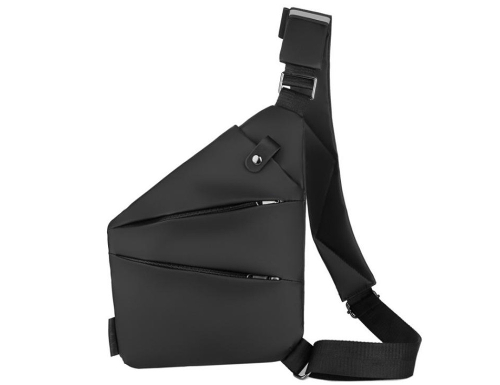 Чоловічий слінг тканина через плече чорний Tiding Bag S1-001A - Фотографія № 1 Чоловічий слінг тканина через плече чорний Tiding Bag S1-001A - Фотографія № 1