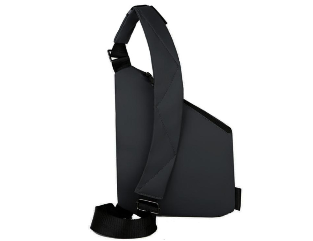Чоловічий слінг тканина через плече чорний Tiding Bag S1-001A - Фотографія № 3