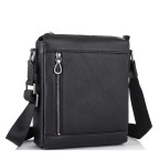 Мужская кожаная сумка через плечо черная Tiding Bag SM8-005A - Фото № 100 Мужская кожаная сумка через плечо черная Tiding Bag SM8-005A - Фото № 100