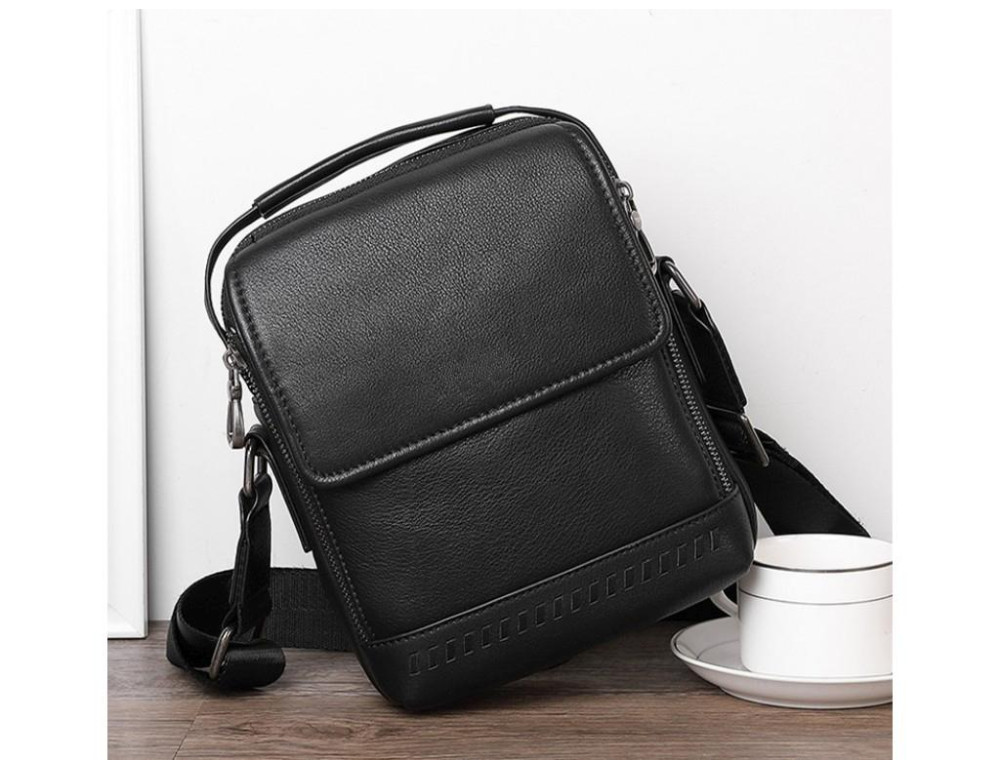 Сумка мужская кожаная через плечо Tiding Bag SM8-006A - Фото № 2