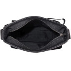 Мужская кожаная сумка через плечо черная Tiding Bag SM8-008A - Фото № 101