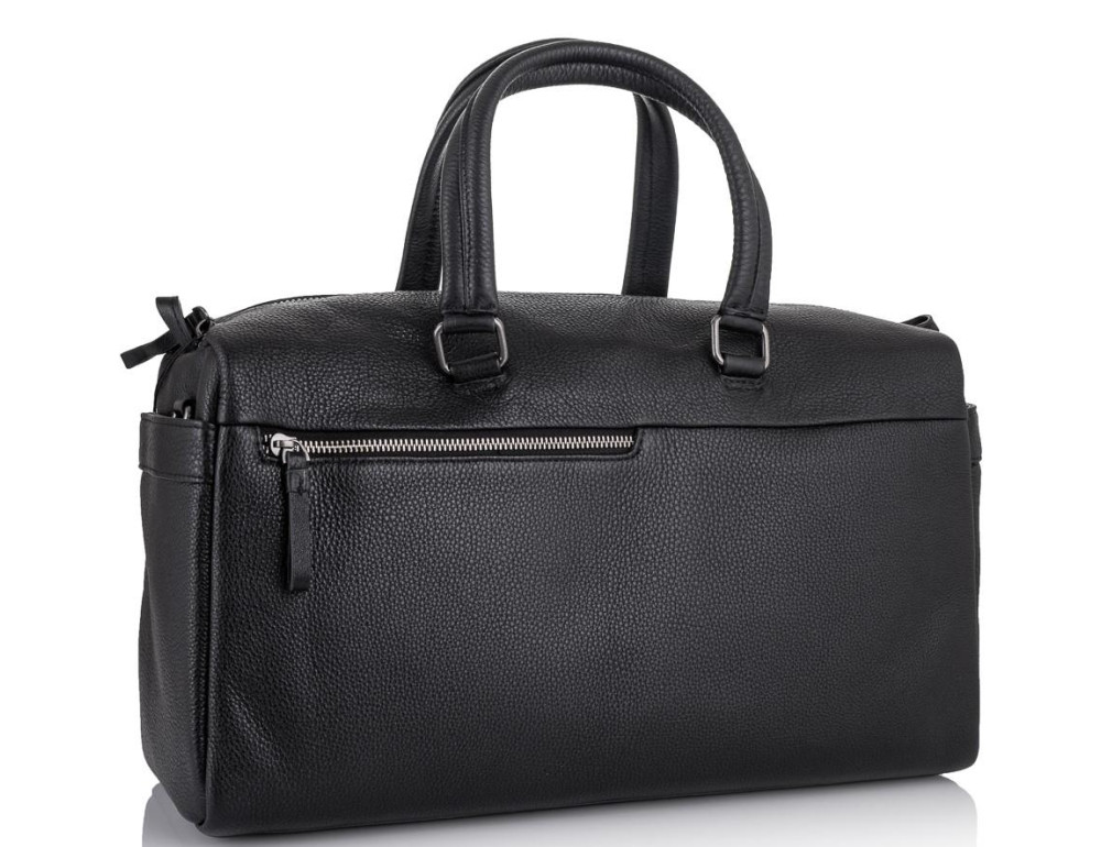 Дорожная кожаная сумка прочная тревел бег черная Tiding Bag SM8-014A - Фото № 1 Дорожная кожаная сумка прочная тревел бег черная Tiding Bag SM8-014A - Фото № 1