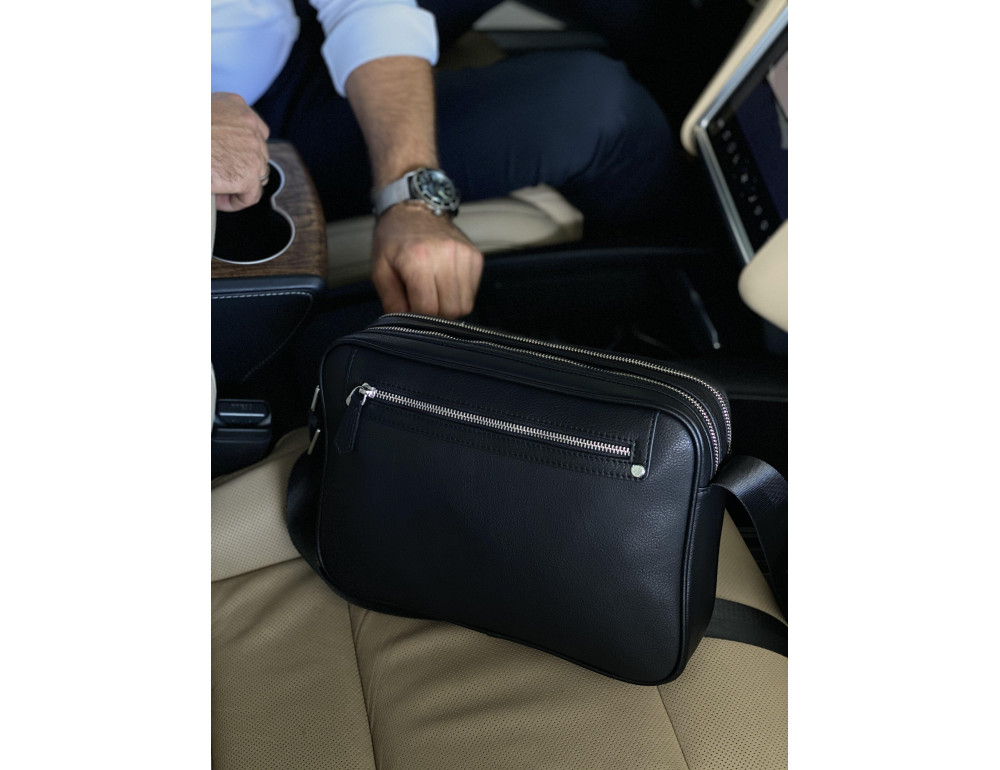 Горизонтальна листоноша через плече шкіряна Tiding Bag SM8-018A - Фотографія № 2