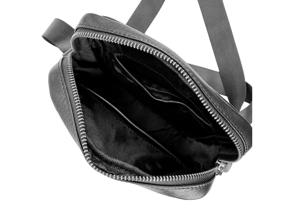 Кожаная стильная сумка-мессенджер через плечо Tiding Bag SM8-1022A - Фото № 2