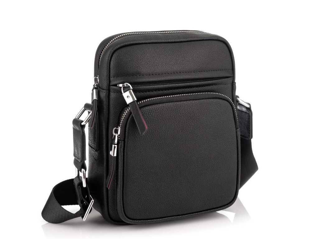 Кожаная стильная сумка-мессенджер через плечо Tiding Bag SM8-1022A - Фото № 1 Кожаная стильная сумка-мессенджер через плечо Tiding Bag SM8-1022A - Фото № 1