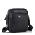 Чоловіча шкіряна сумка через плече чорна Tiding Bag SM8-138-1A - Фотографія № 100