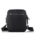 Чоловіча шкіряна сумка через плече чорна Tiding Bag SM8-138-1A - Фотографія № 102