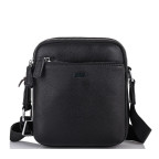 Чоловіча шкіряна сумка через плече чорна Tiding Bag SM8-138-1A - Фотографія № 103