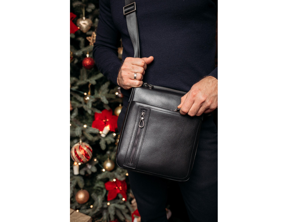 Шкіряна сумка-месенджер через плече Tiding Bag SM8-17629A - Фотографія № 2