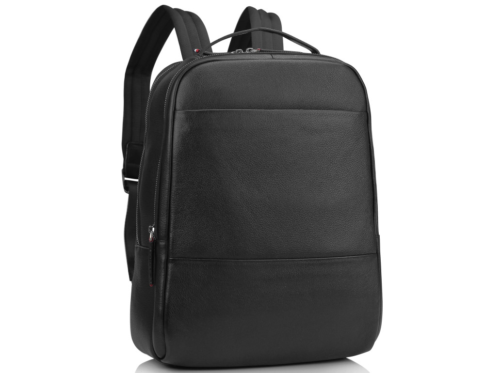 Мужской кожаный черный рюкзак для ноутбука Tiding Bag SM8-183A - Фото № 1 Мужской кожаный черный рюкзак для ноутбука Tiding Bag SM8-183A - Фото № 1