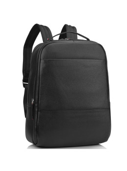 Мужской кожаный черный рюкзак для ноутбука Tiding Bag SM8-183A