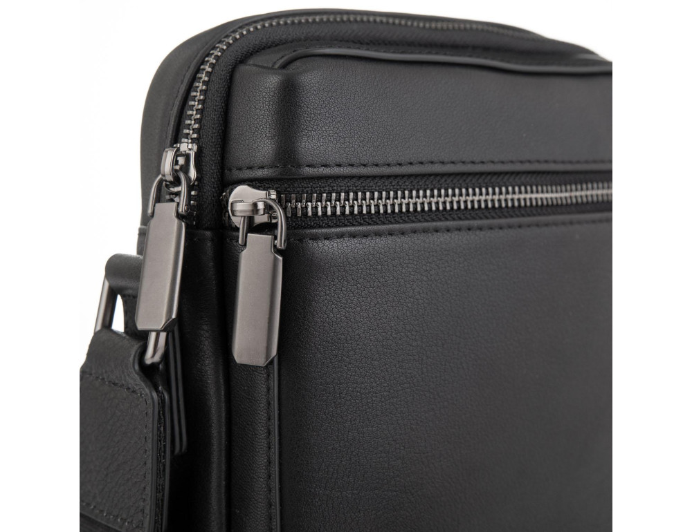 Мужская сумка через плечо черная Tiding Bag SM8-2156A - Фото № 3