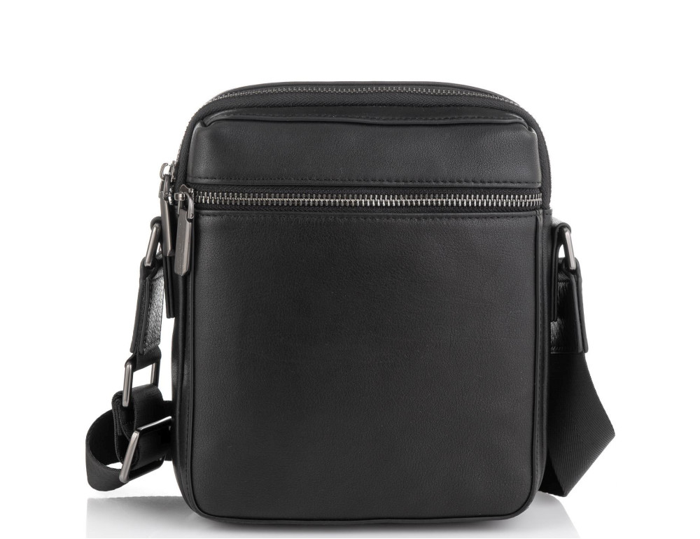 Мужская сумка через плечо черная Tiding Bag SM8-2156A - Фото № 5