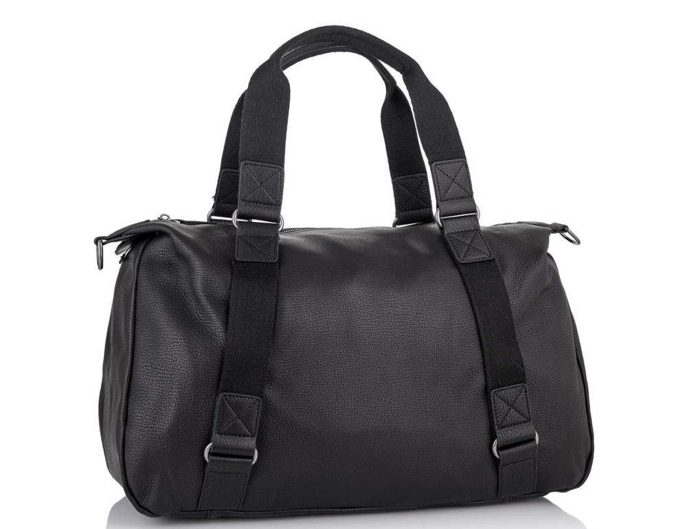 Мужская дорожная кожаная черная сумка для командировок Tiding Bag SM8-8149A - Фото № 1 Мужская дорожная кожаная черная сумка для командировок Tiding Bag SM8-8149A - Фото № 1