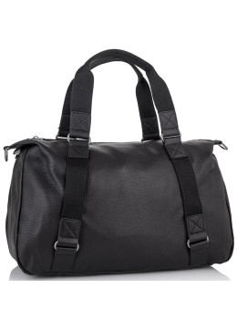 Мужская дорожная кожаная черная сумка для командировок Tiding Bag SM8-8149A
