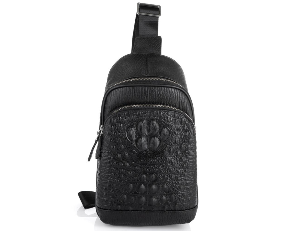 Чоловіча сумка-слінг через плече натуральна шкіра Tiding Bag SM8-818A - Фотографія № 5
