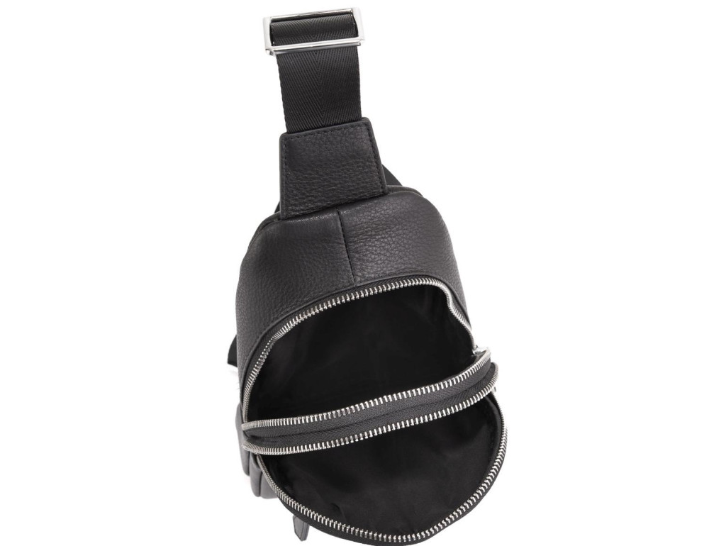 Мужская сумка-слинг через плечо натуральная кожа Tiding Bag SM8-830A - Фото № 4