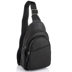 Чоловіча шкіряна сумка-слінг чорна Tiding Bag SM8-853A - Фотографія № 100
