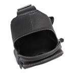 Чоловіча шкіряна сумка-слінг чорна Tiding Bag SM8-853A - Фотографія № 102