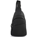 Чоловіча шкіряна сумка-слінг чорна Tiding Bag SM8-853A - Фотографія № 103