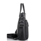 Классическая мужская черная кожаная сумка Tiding Bag SM8-8990-1A - Фото № 102