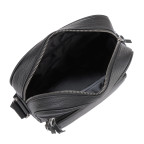 Чоловіча шкіряна сумка через плече чорна Tiding Bag SM8-909A - Фотографія № 102