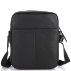 Чоловіча шкіряна сумка через плече чорна Tiding Bag SM8-909A - Фотографія № 103