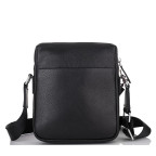 Чоловіча шкіряна сумка через плече чорна Tiding Bag SM8-919A - Фотографія № 102