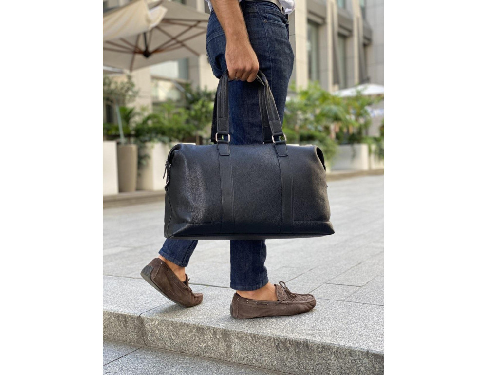 Чоловіча дорожня сумка з натуральної шкіри Tiding Bag SM8-9395-3A - Фотографія № 5