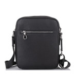Мужская кожаная сумка через плечо черная Tiding Bag SM8-9686-4A - Фото № 102