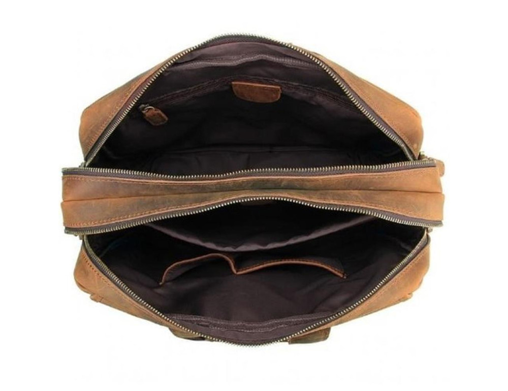 Сумка-портфель чоловіча шкіряна Tiding Bag T29523B - Фотографія № 2
