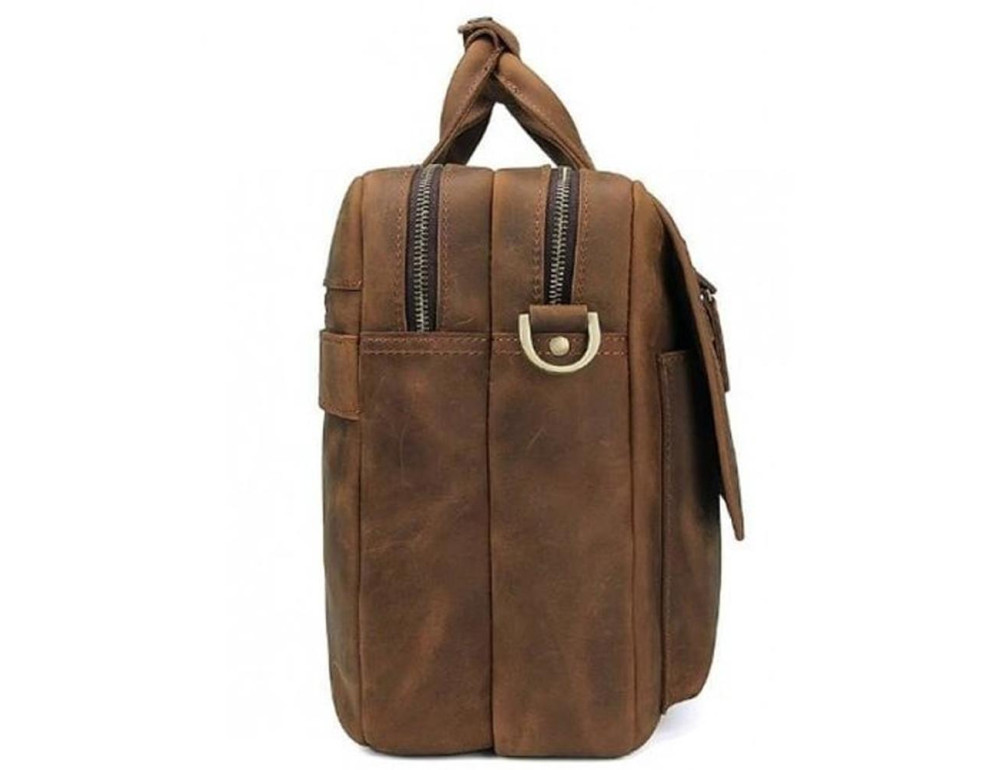 Сумка-портфель чоловіча шкіряна Tiding Bag T29523B - Фотографія № 4