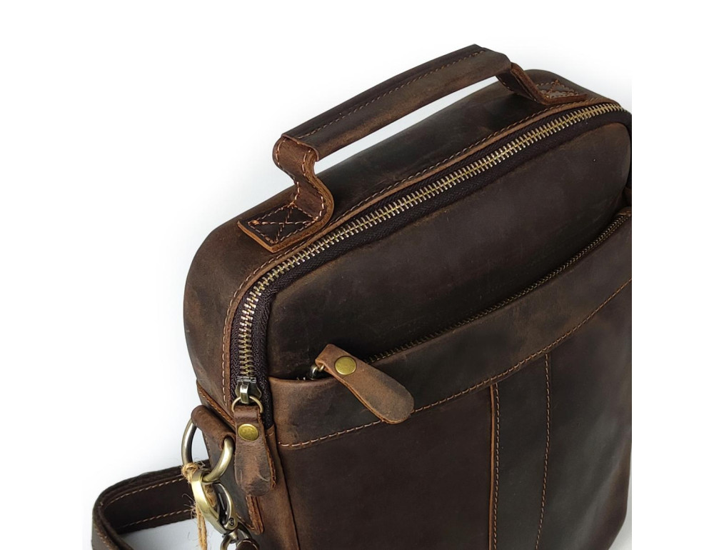 Мужской мессенджер с ручкой для переноски Tiding Bag V-JMD4-9001C - Фото № 2