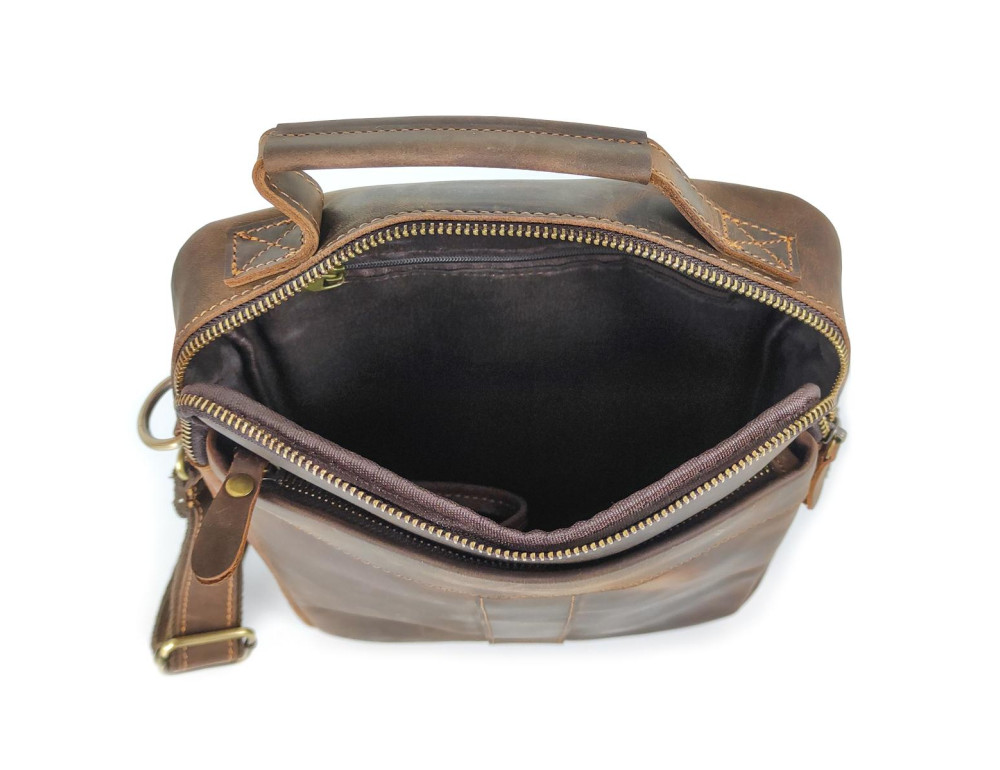 Мужской мессенджер с ручкой для переноски Tiding Bag V-JMD4-9001C - Фото № 3