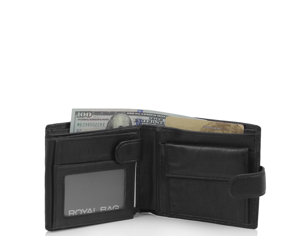 Чорне чоловіче портмоне Tiding Bag W111-9101A - Фотографія № 3