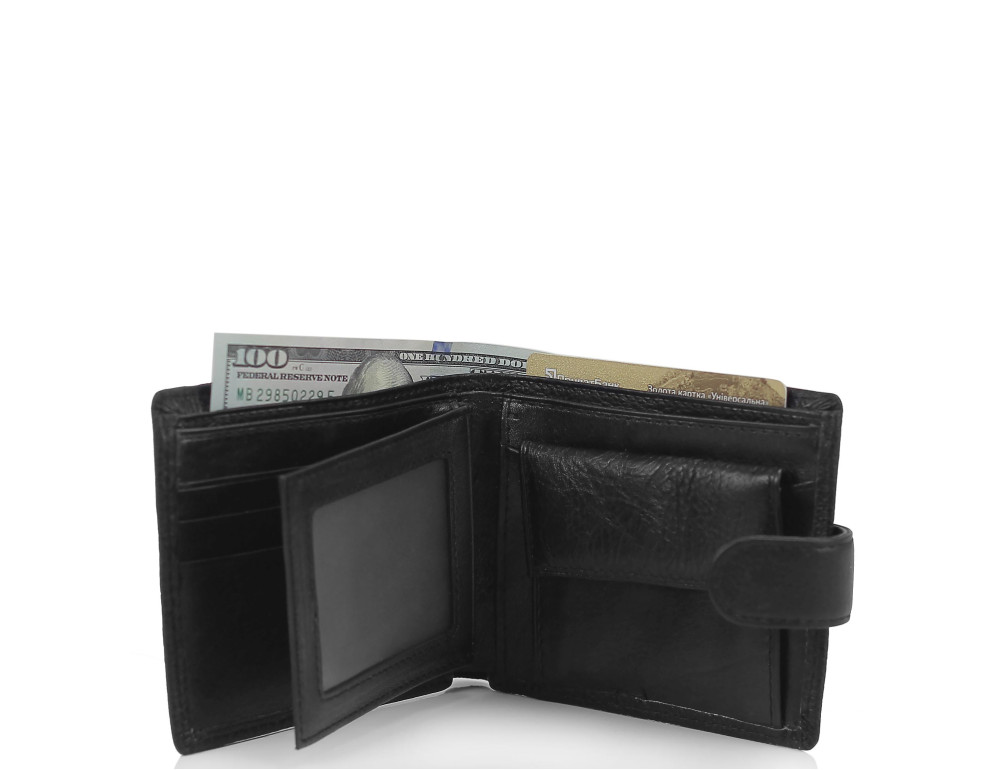 Портмоне мужское черное Tiding Bag W111-9104A - Фото № 2
