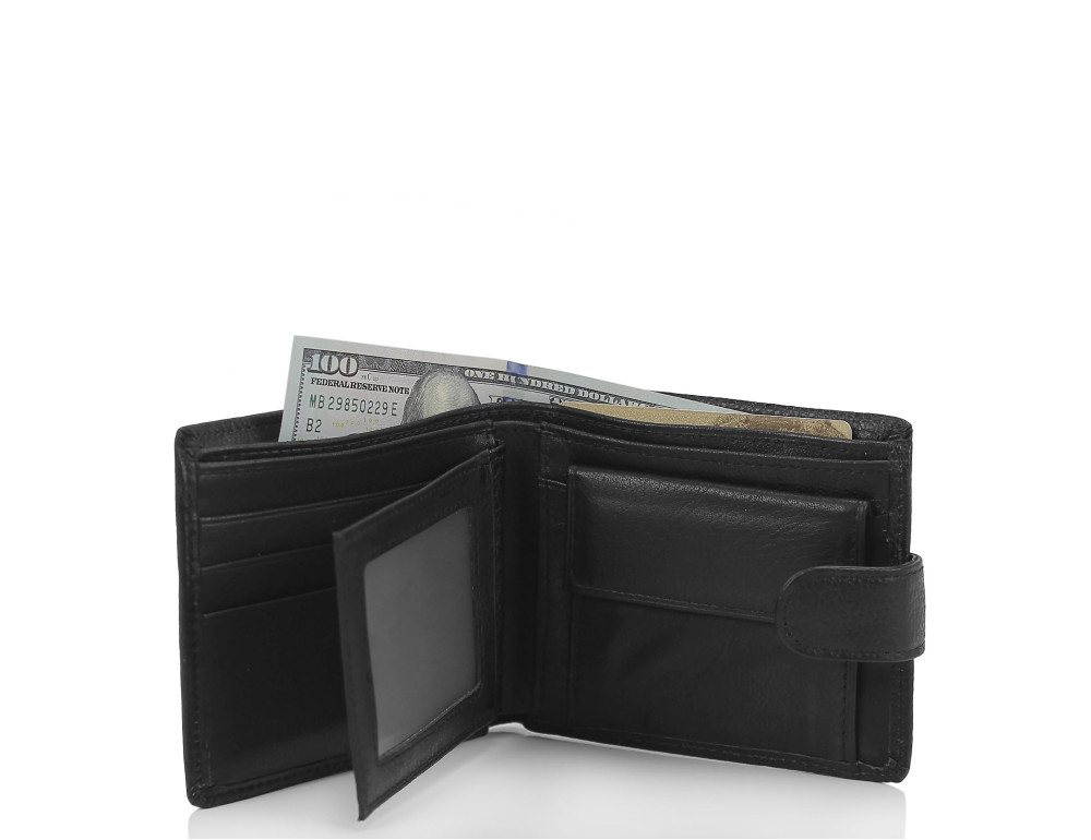 Портмоне мужское черное Tiding Bag W111-9107A - Фото № 5