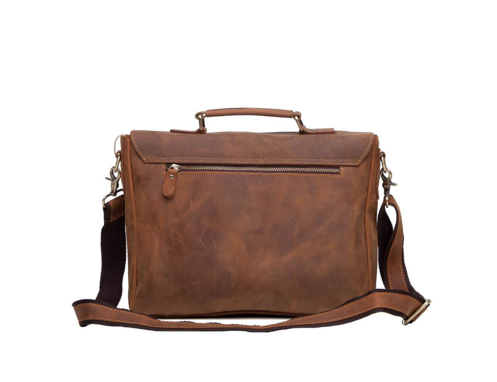 Мужской кожаный портфель TIDING BAG t0003 - Фото № 5