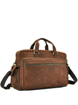Мужская дорожная сумка из натуральной кожи с отделом для ноутбука Tiding Bag t0018