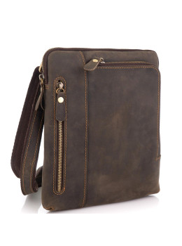 Сумка через плече чоловіча коричнева Tiding Bag t0030R