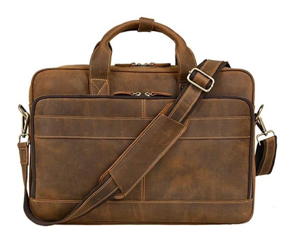 Сумка для ноутбука мужская с кожаным ремнем Tiding Bag t0033 - Фото № 1 Сумка для ноутбука мужская с кожаным ремнем Tiding Bag t0033 - Фото № 1