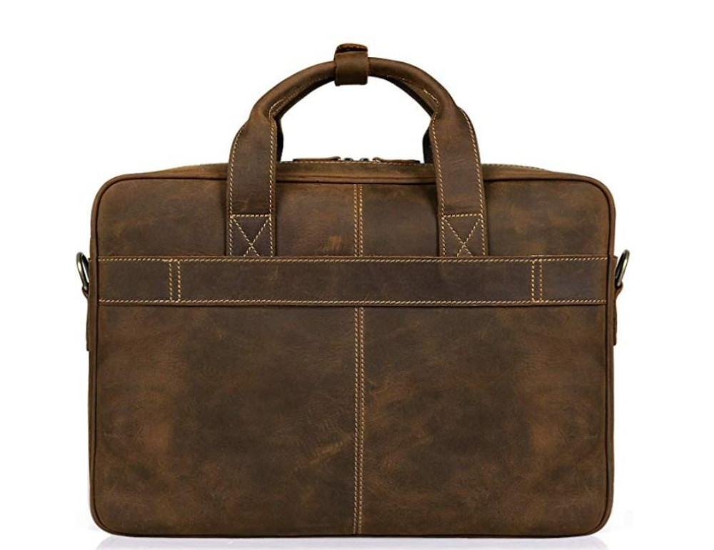 Сумка для ноутбука мужская с кожаным ремнем Tiding Bag t0033 - Фото № 5