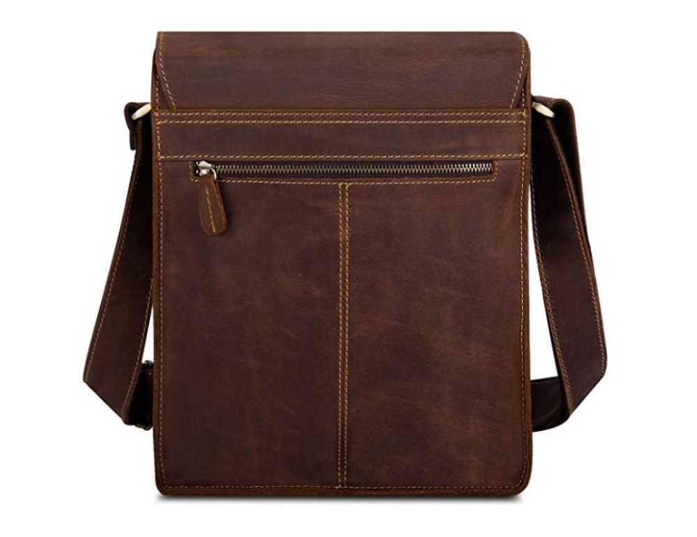 Сумка-планшет мужская каркасная кожаная Tiding Bag t0034 - Фото № 3