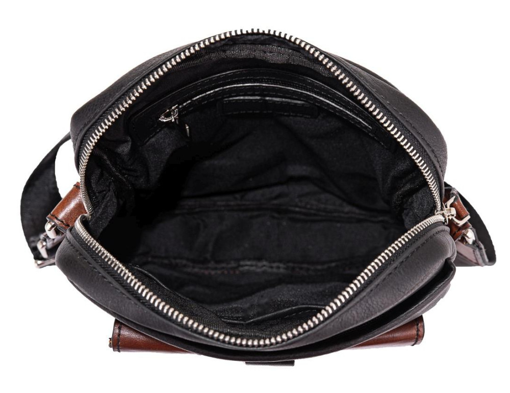 Мужская кожаная сумка через плечо Tiding Bag t0037 - Фото № 2