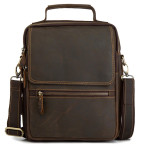 Сумка чоловіча через плече натуральна шкіра з ручкою Tiding Bag t0040 - Фотографія № 106