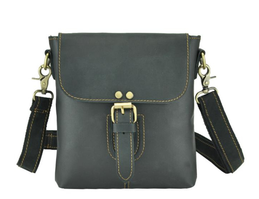 Мессенджер мужской черный Tiding Bag t0040A - Фотографія № 3