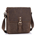 Чоловічий месенджер на плече з натуральної шкіри vintage Tiding Bag t0047 - Фотографія № 100
