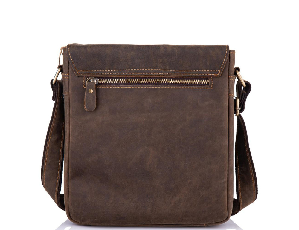 Чоловічий месенджер на плече з натуральної шкіри vintage Tiding Bag t0047 - Фотографія № 5